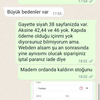Anadolu Giyim Stokta Olmasına Rağmen Ürünü Yok Deyip Siparişimi İptal Ettiler