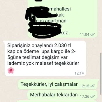 Anadolu Giyim Stokta Olmasına Rağmen Ürünü Yok Deyip Siparişimi İptal Ettiler