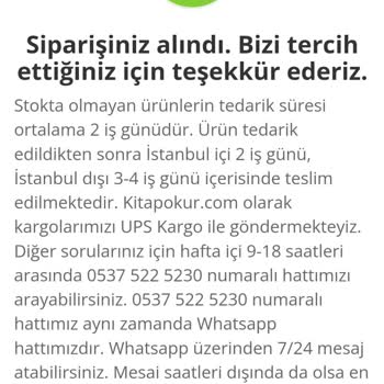 Kitapokur.com Kitaplarım Kargoya Verilmedi