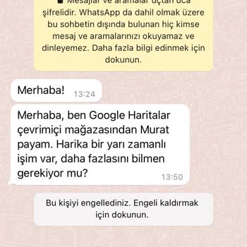 WhatsApp İstenmeyen Yabancı Mesajlar