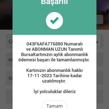 BURULAŞ Bursa Abonman Uzun Kartıma Para Yükledim Çekip Yaptı Karta Yansımadı