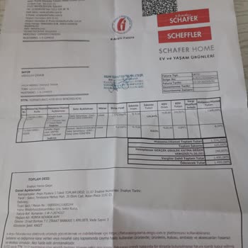 Schafer Ürün İadesi Almıyor