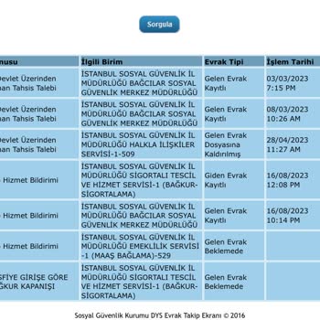 SGK EYT Emeklilik Başvurum Sonuçlanmadı