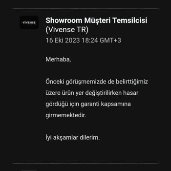 Vivense Ürünün Kalitesizliği Ve İlgisizlikleri