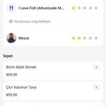 I Love Fish Getir Yanlış Paket Getirdi İade Yapmıyor Aramıyor