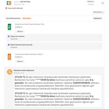 MNG Kargo-Demsa Pazarlama-Hepsiburada Sorunlu