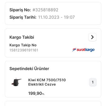 Sürat Kargo Ve Migros Mion Şikayet