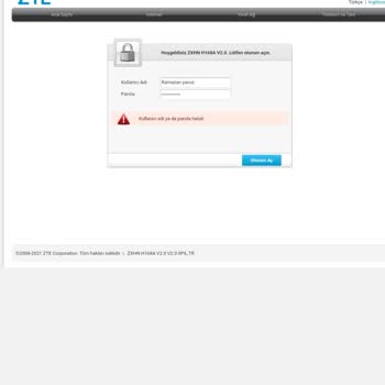 Zte Modem Bağlantı Başarısız ve İnternet Kopuk