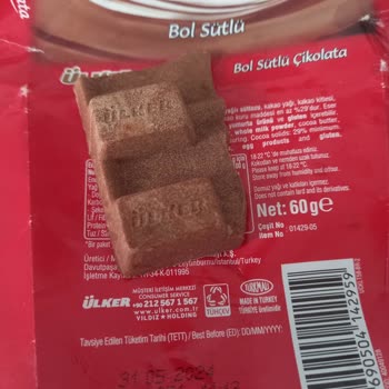 Ülker Çikolata Tarihi Geçmeden Bozulmuş