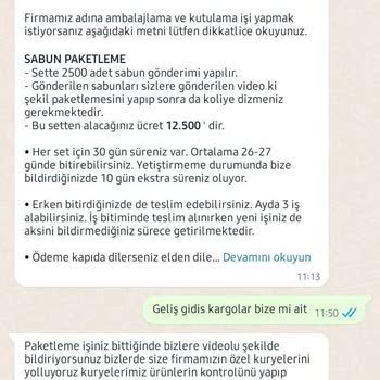 Hatice Özsoy Paketleme Sabun Paketleme İşi