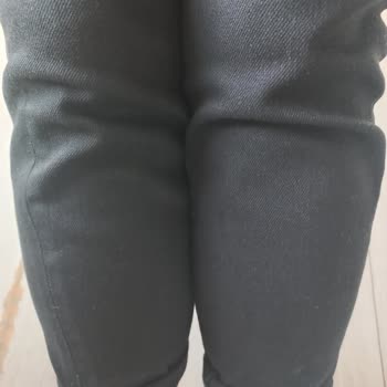 Mavi Dikişi Yamuk Jean