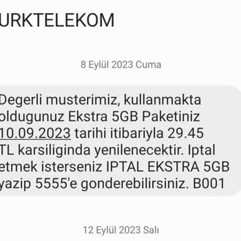 Türk Telekom Fazla Ücret İadesi Ve Paket Düzenlenmesi
