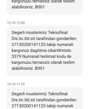 Başıbüyük Mahallesine Sürat Kargo Dağıtım Yapmıyor.