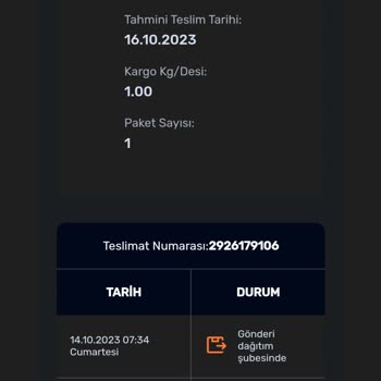 Sendeo Kargo Teslim Etmeme