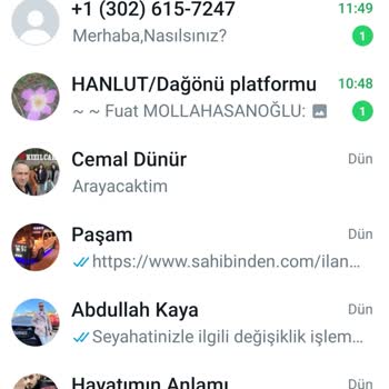 WhatsApp Yabancı Mesaj