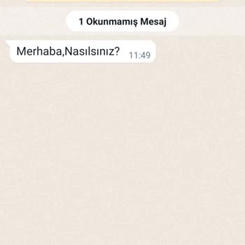 WhatsApp Yabancı Mesaj