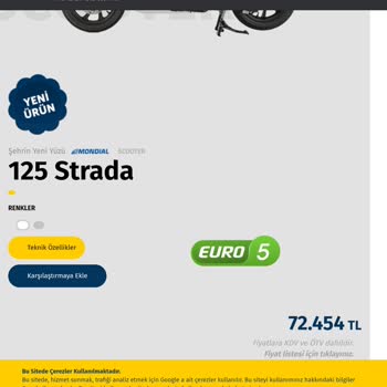 Mondial Motor Motosiklet Fiyatı