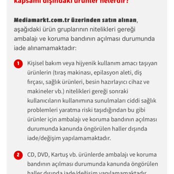 Media Markt Para İadesi Yapmıyor