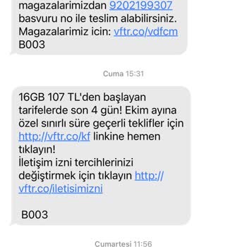 Vodafone Sebepsizce Hattımı Taşımıyor