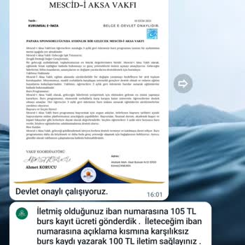 Papara Burs Başvurusuyla İlgili Sorumluluk Kabul Etmiyorum