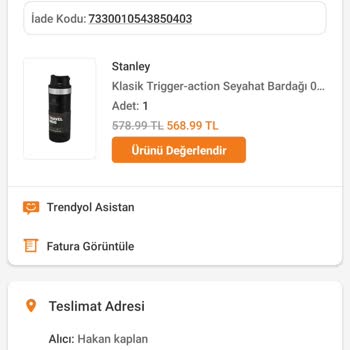 Yarım Milyar Verilen Stanley Termos Bardak Sıcaklığını Korumuyor