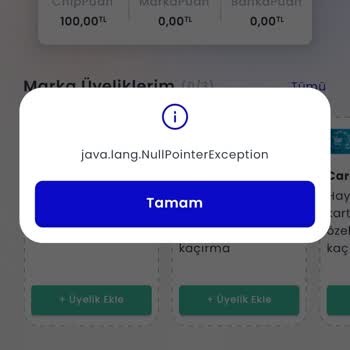 Chippin Uygulamasından Alışveriş Yapamıyorum