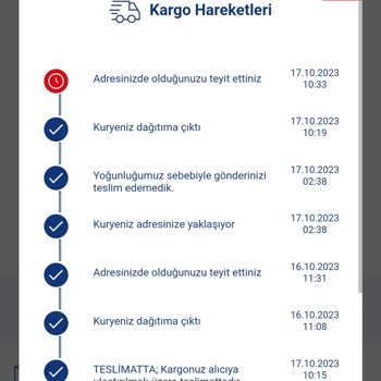 Aras Kargo Dikkatsizlik Ve Geç Gelmesi
