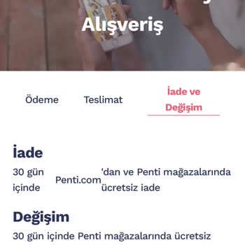 Penti Yanlış Beden Gönderimi