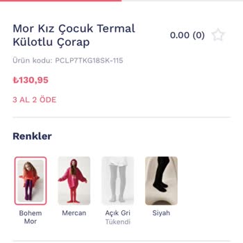 Penti Yanlış Beden Gönderimi