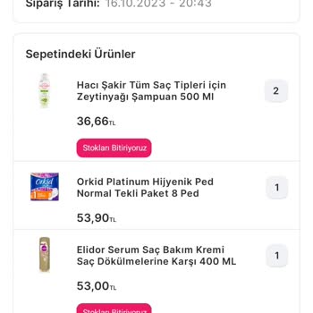 Migros Sanal Marketin Ürünlerimi İptal Etmesi!