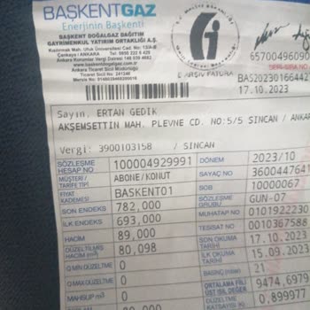 Başkent Doğalgaz Dogalgaz Saati Okuma