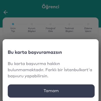 İstanbulkart Öğrenci Kartı Başvurusu Sorunu