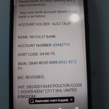 Revolut Bank, Daki Hesabımın Kontrol Edilmesi