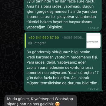 Kıyafet Sepeti Paramızı 35 Gündür İade Etmiyorlar. Oyalıyorlar...