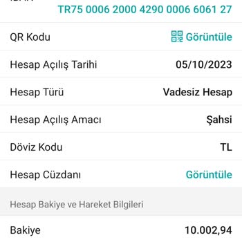 Garanti BBVA Yatırım Yatırım Hesabı Blokeli Tutar