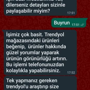 Trendyol WhatsApp Mesaj Bildirimi