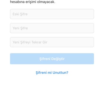 Instagram Hesabıma Görüş Yapamıyorum, Şifremi Yenileyemiyorum