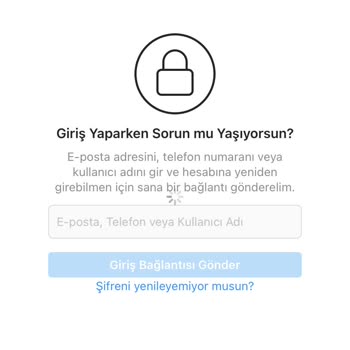 Instagram Hesabıma Görüş Yapamıyorum, Şifremi Yenileyemiyorum