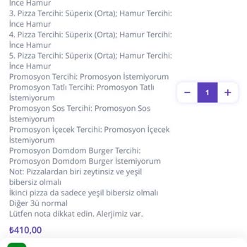 Getir, Domino's Hatalı Sipariş