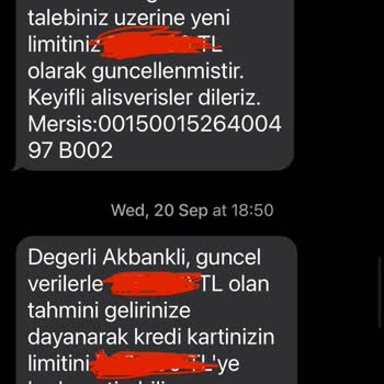 Akbank Kredi Kartı Limit Artışı