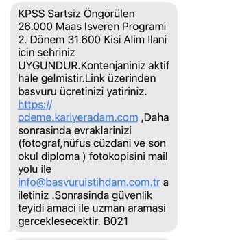 KPSS Şartsız 26.000₺ Maaş Öngörülen Kariyer Adam İş Başvurusu