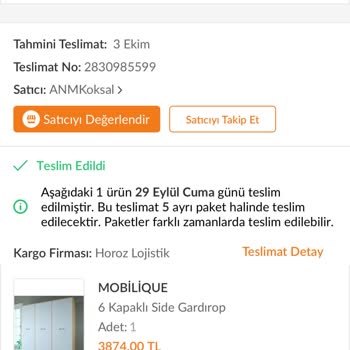 Horoz Lojistik'in Ürünümü Kaybetmesi Trendyol'un Ücreti İade Etmemesi
