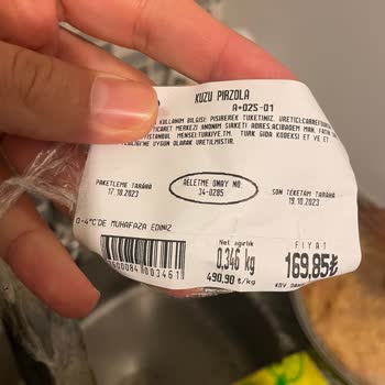 Carrefour Aşırı Yağlı Pirzola