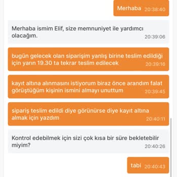 Migros Ürün Teslimatı Yapılamaması
