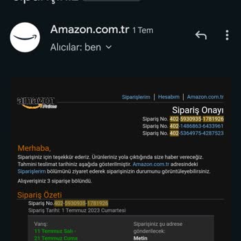 Amazon Farklı Ürün Gönderimi Ve Müşteri Hizmetleri Tavrı