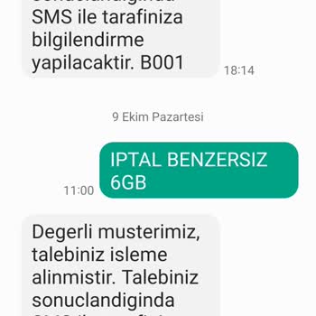 Türk Telekom Paket İptali Yapılmamış