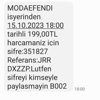 Modefendi Sipariş Verdim Hiçbir Şekilde Dönüş Olmadı