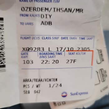 SunExpress Hava Yolları Alınan Fazla Bagaj Bedeli