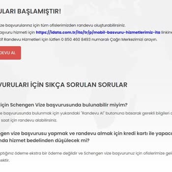 iData Sistem Hatası Nedeniyle Randevu Oluşturamama