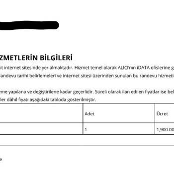 iData Sistem Hatası Nedeniyle Randevu Oluşturamama